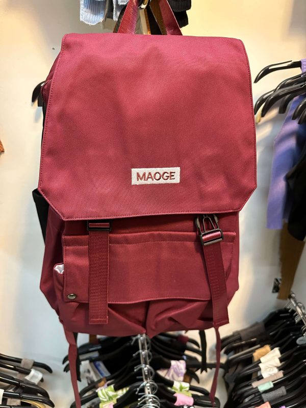 maroon bag