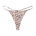 animal printed thongs