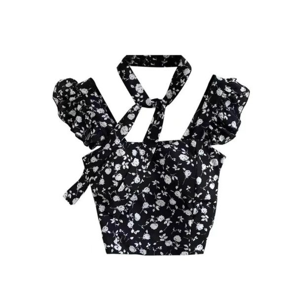 floral crop top