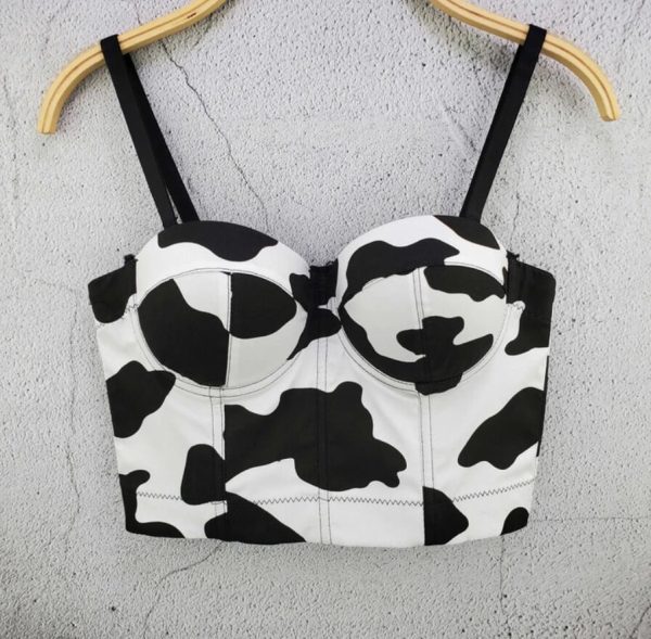 Animal print corset