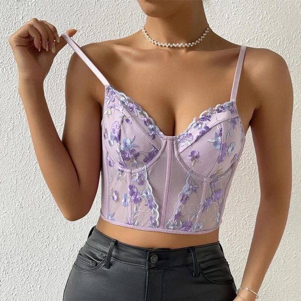 Floral sleeveless top