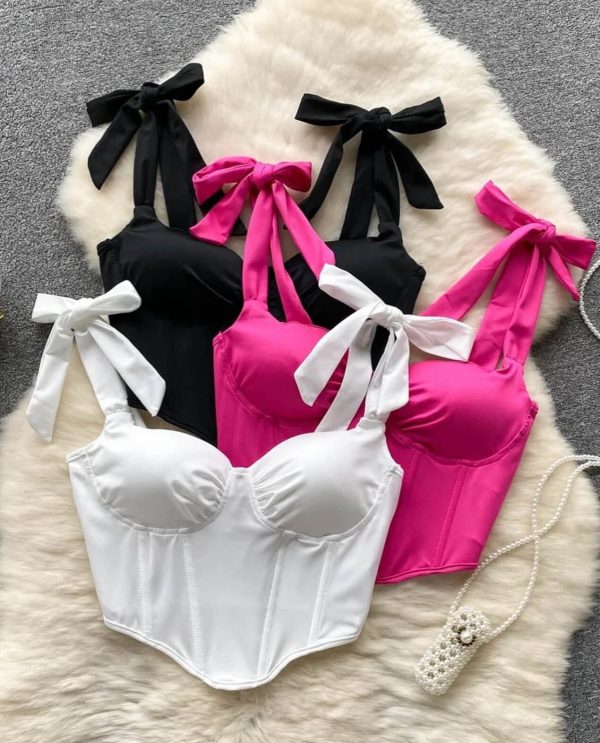 Summer bow strap corset.