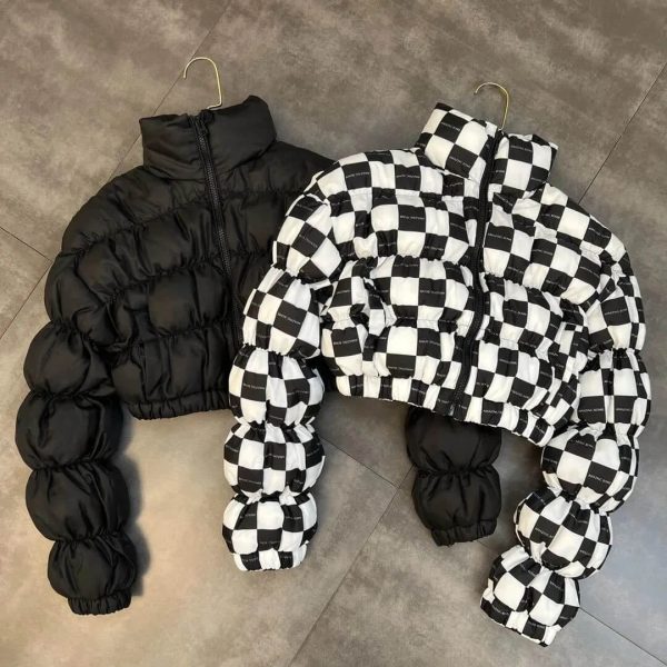 Crop puffer jacket