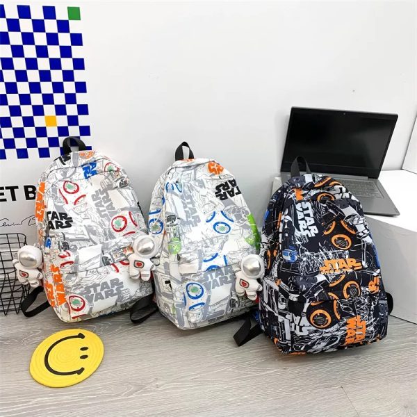 Star Wars Print Polyester Material Backpack.