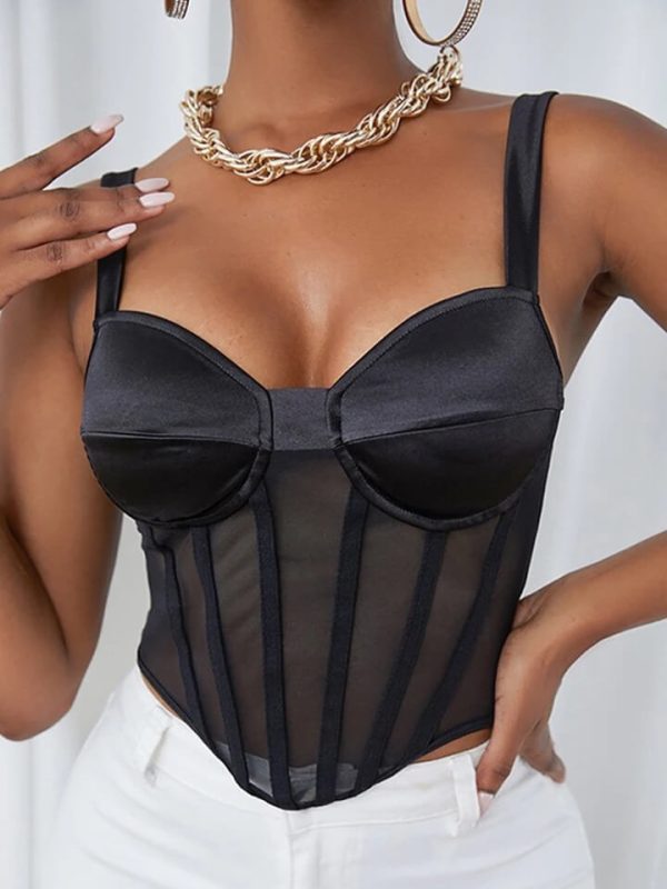 Shear corset top