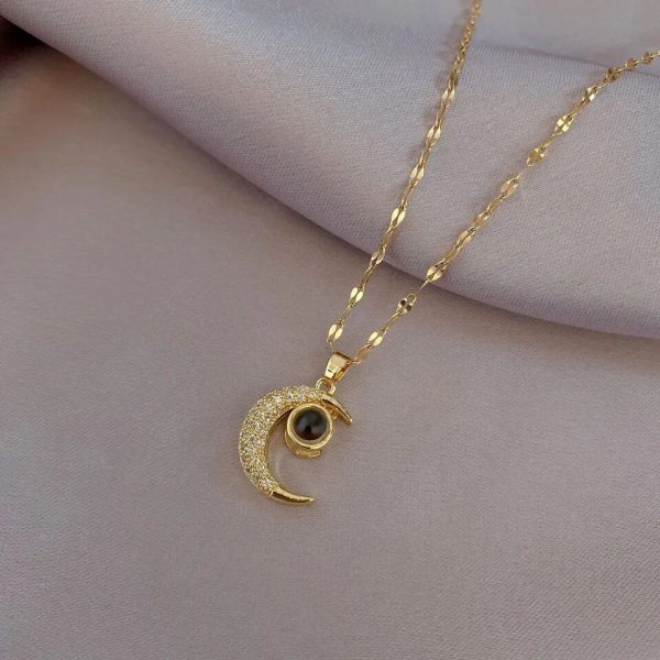 Black moon pendant