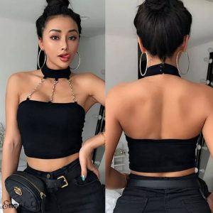 Low back gothic top
