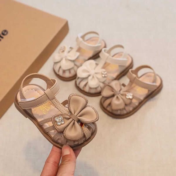 Cute bow baby sandals
