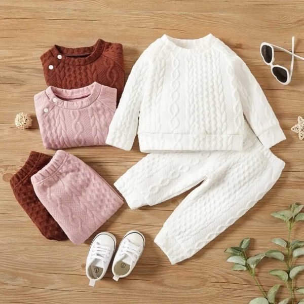 Autumn winter and casual two piece set.