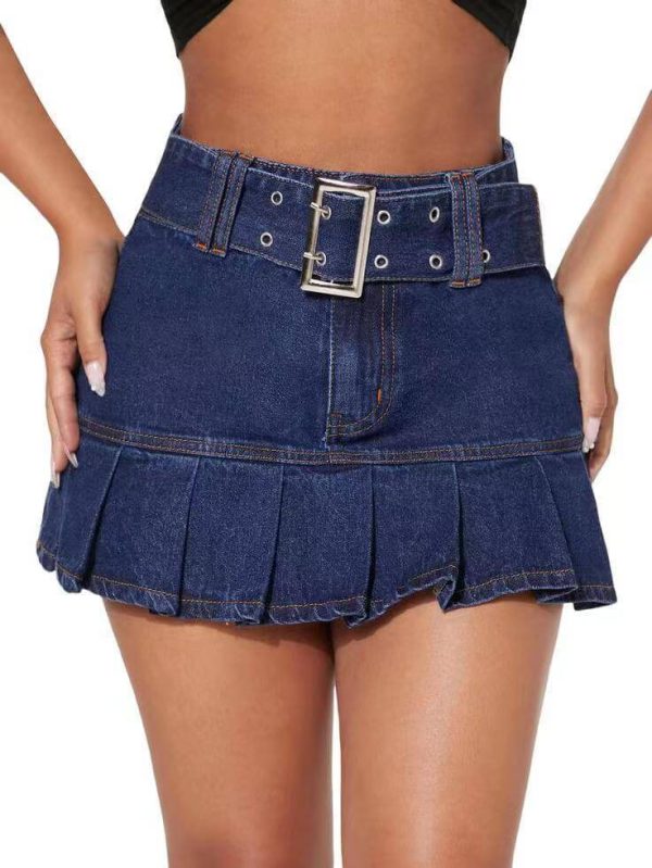 Vintage denim skirt
