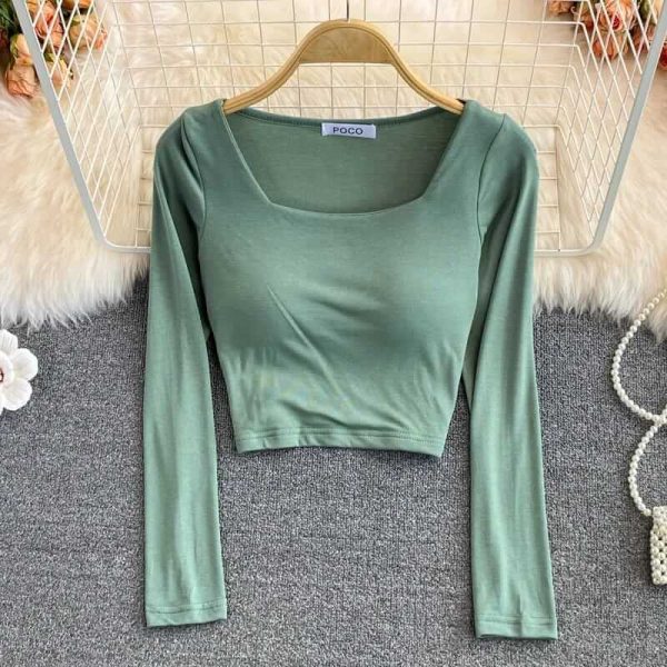 Padded u neck  top
