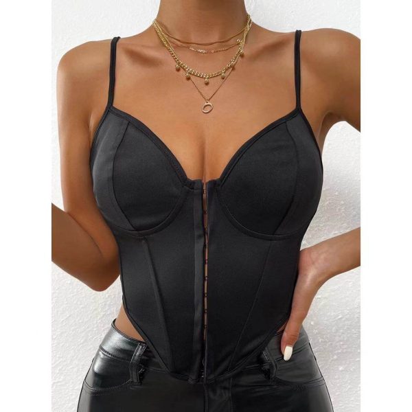Silk corset top
