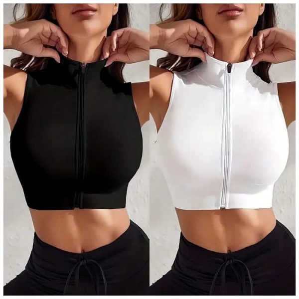 Zipper tank top