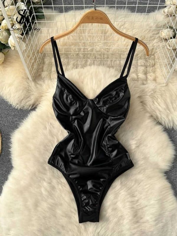 Leather bodysuit