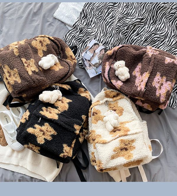 Fur bear backpack