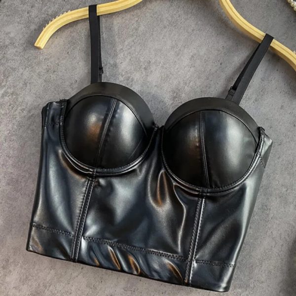 Soft leather corset