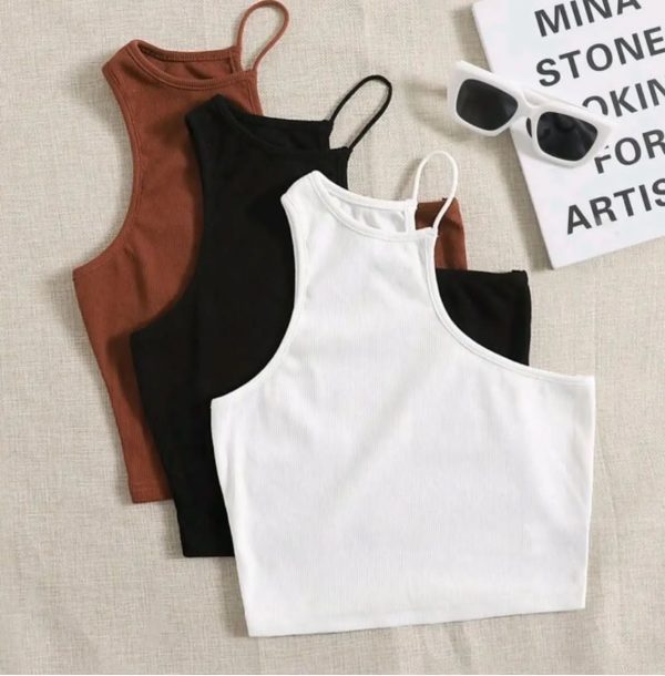 One hand neck vest top